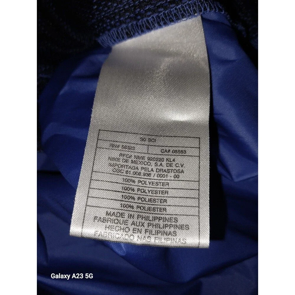 Nike Mens XL Blue Pullover Windbreaker Jacket 1/2 Zip Y2K